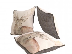 voyage cushion - deer piped pillow Modello 3D