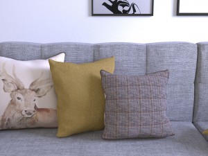 voyage cushion - deer piped pillow Modello 3D