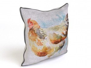 voyage cushion - chicken piped pillow 3D Model