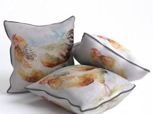 voyage cushion - chicken piped pillow 3D Model