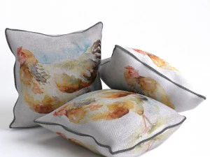 voyage cushion - chicken piped pillow 3D Model