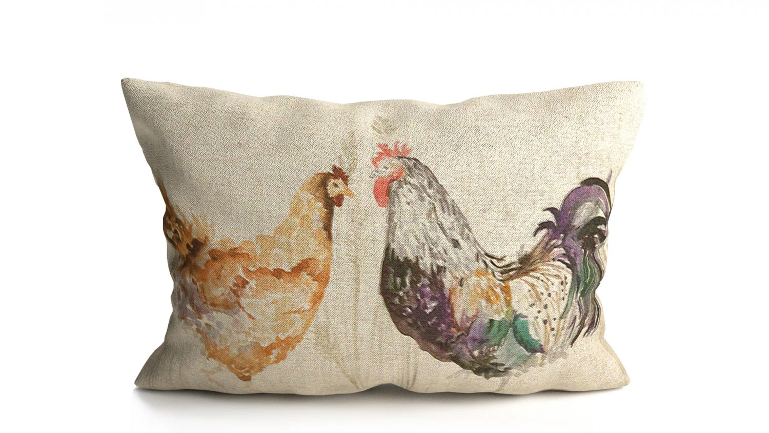 voyage cushion - chickens solid pillow 3D Model .c4d .max .obj .3ds .fbx .stl .blend 
