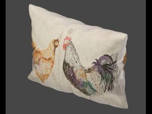 voyage cushion - chickens solid pillow 3D Model
