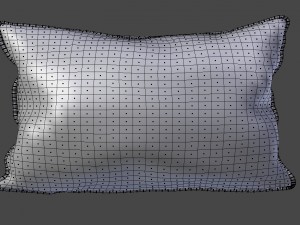voyage cushion - deers piped pillow Model 3D
