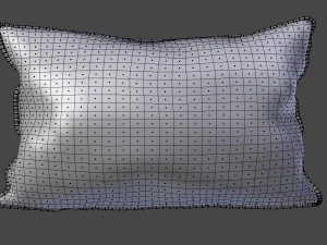 voyage cushion - deers piped pillow 3D Model