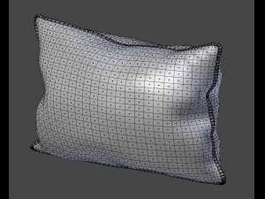 voyage cushion - deers piped pillow 3D Model