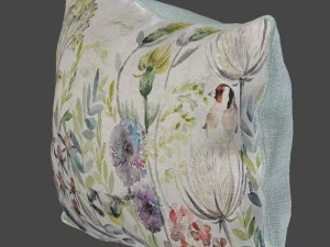 voyage cushion - morning chorus piped pillow 3D Model