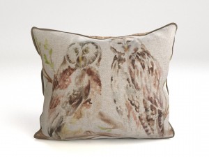 voyage cushion - owls piped pillow 3D Model