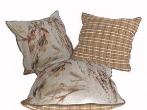 voyage cushion - owls piped pillow 3D 모델