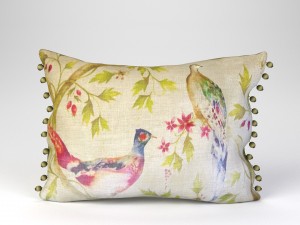 voyage cushion - peacocks pom pom pillow 3D Model
