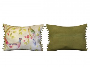 voyage cushion - peacocks pom pom pillow 3D Model