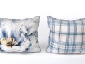voyage cushion - peony blue piped pillow 3D Модель