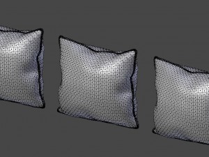 voyage pillow set -piped pillow set 3D Модель