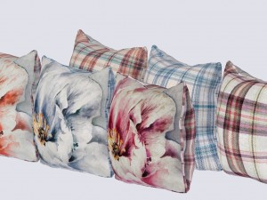 voyage pillow set -piped pillow set 3D Модель