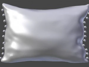voyage cushion - thistles pom pom pillow 3D Model