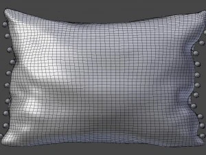 voyage cushion - thistles pom pom pillow 3D Model