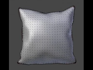 almofada de viagem travesseiro com flores Modelo 3D