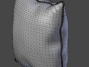 almofada de viagem travesseiro com flores Modelo 3D