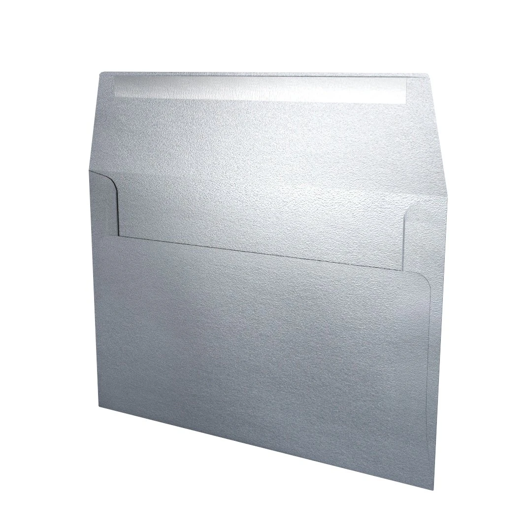 envelope -silver metal 3D Model .c4d .max .obj .3ds .fbx .stl .blend 