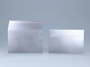 envelope -silver metal 3D Model