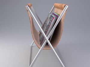 newspaper holder with magazines 3D-Modell