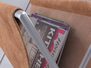newspaper holder with magazines 3D Model