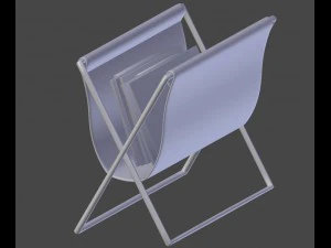 newspaper holder with magazines 3D Model