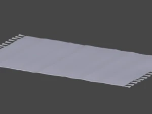 rug with fringe 3D Model
