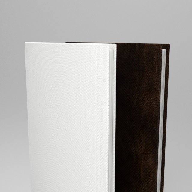 white and brown leaflet -low poly 3D-Modell .c4d .max .obj .3ds .fbx .stl .blend 