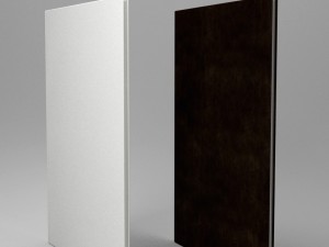 white and brown leaflet -low poly 3D-Modell