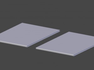white and brown leaflet -low poly 3D-Modell