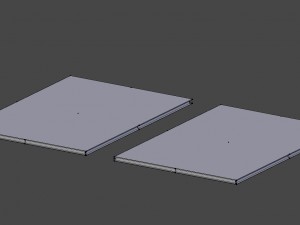 white and brown leaflet -low poly 3D-Modell