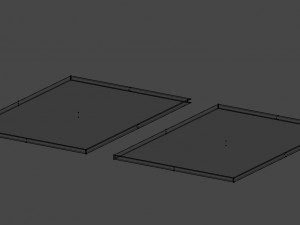 white and brown leaflet -low poly 3D-Modell