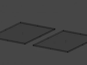 white and brown leaflet -low poly 3D Model