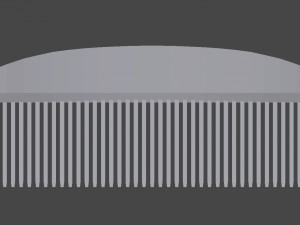 wooden comb 3D Model