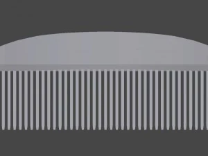 wooden comb 3D Model