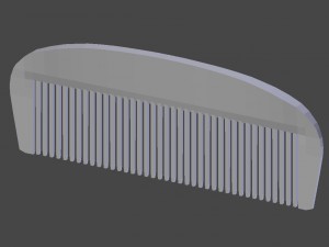 wooden comb 3D Model