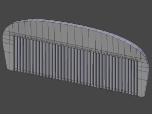 wooden comb 3D Model