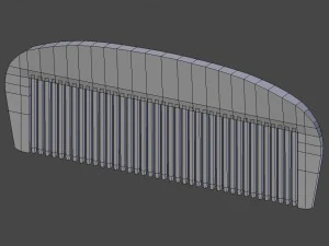 wooden comb 3D Model