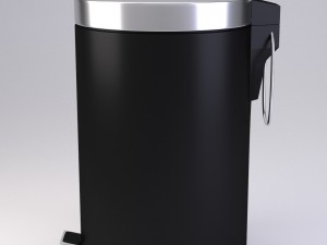 black pedal bin 3D Model