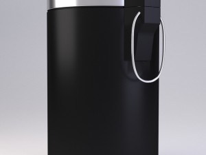 black pedal bin 3D-Modell