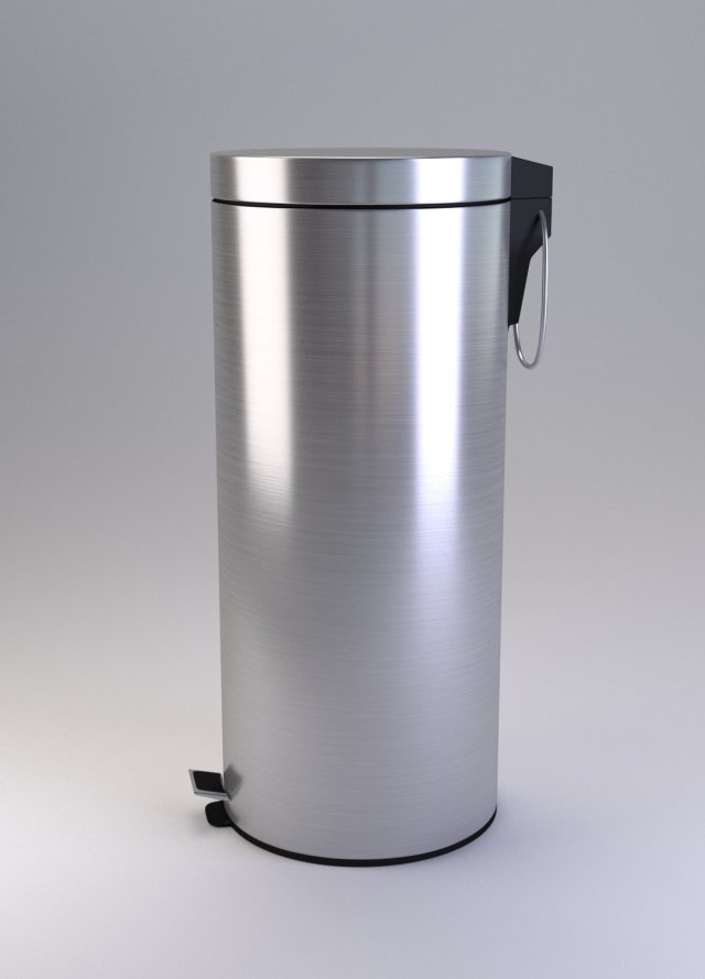 pedal bin 2 3D 모델 .c4d .max .obj .3ds .fbx .stl .blend 