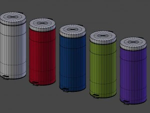 pedal bin collection 3D Model