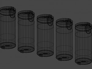 pedal bin collection 3D Model