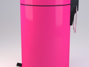pink pedal bin 3D Model
