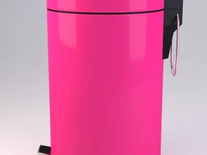 pink pedal bin 3D Model