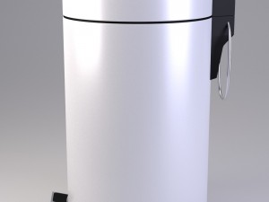 white pedal bin 3D Model