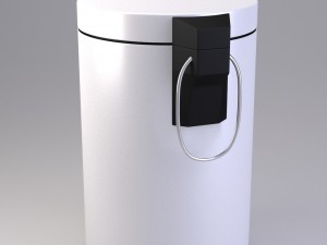 white pedal bin 3D Модель