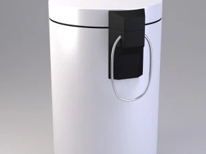 white pedal bin 3D Model