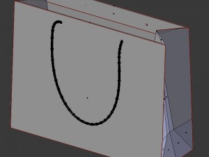 designer shopping bag - dior 3D मॉडल